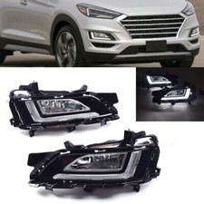 For Hyundai Tucson 2019-2021 Led Front Fog Lightsdrl Daytime Running Light Kit