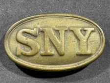 REPRODUCTION 1860s Civil War Union Military SNY State of New York Belt Buckle