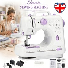 Electric Sewing Machine Portable Mini 12 Stitches Pedal Household for Beginner