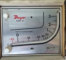 MARK II DWYER MODEL 25 WALL MOUNT MANOMETER