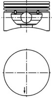 Kolbenschmidt Kolben 40380600 FüR Opel X03 Meriva T98 CC Astra Zafira Caravan
