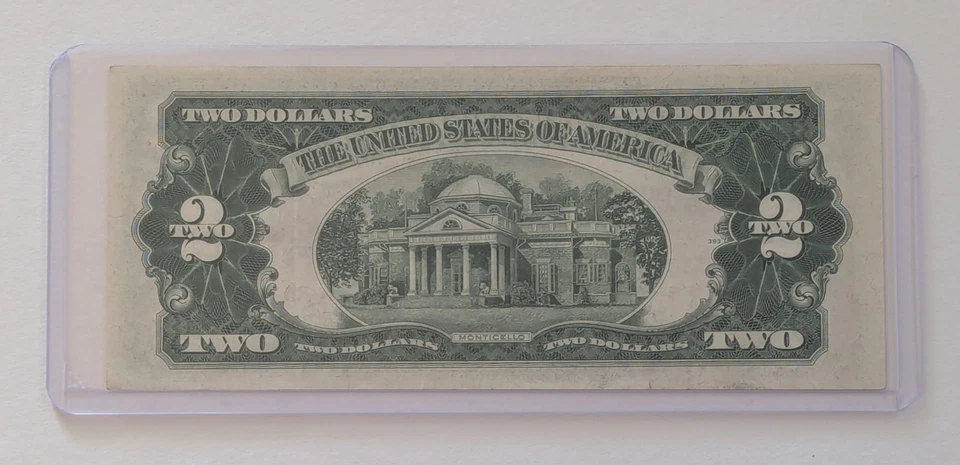 US Two Dollars, 1953, $2 Red Seal, AA Block Uncirculated - Image 2 of 2