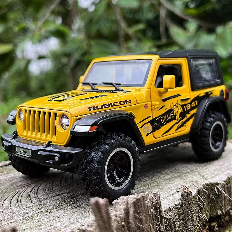 1:32 Jeep Wrangler Rubicon Diecast Car Model - Sound Light Pull‑Back Toy Gift - Image 3 of 4