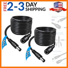 2-Pack 10FT DC Power Extension Cable,5.5mm x 2.1mm Extension Cord,12v Extensi...