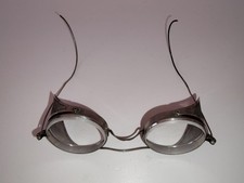 Vintage Steampunk Safety Goggles - Folding, Side-Screen - Motoring, Mfg, Cycling