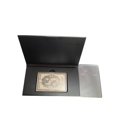 North View Products Money Gram Card 1 oz Silver Bar w/Sleeve & Box