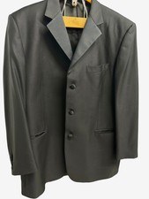 Burberry Black Wool Tuxedo Jacket Trousers 44 R