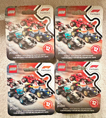 LEGO FORMULA 1 F1 Minifigures Blind Box Lot of 4 Four New & Sealed 71049 LEGO