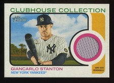 2022 Topps Heritage Baseball #CC-GS Giancarlo Stanton Clubhouse Collection Relic