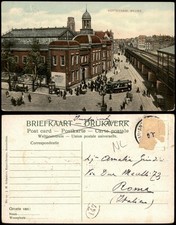 Postkaart Rotterdam Rotterdam Strassen Partie mit Tram in Beurs 1907