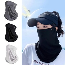 New UPF50 Ice Silk Mask Neck Protection Quick Drying Sun Protection Mask Breath