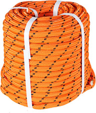 1/2In X 200FT Arborist Bull Rope Double Braid Polyester Rigging Hoisting Line Hi