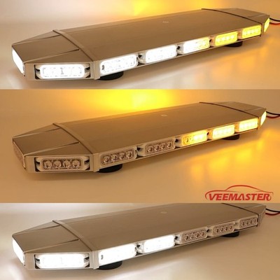 28'' Low Profile Emergency Rooftop Light Bar Tow Wrecker Strobe Light 64LED Flash