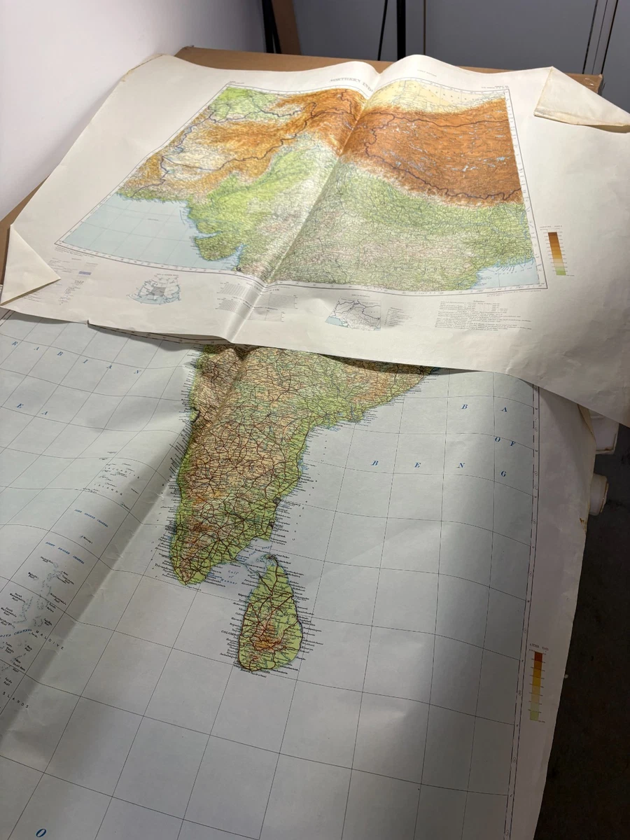 Antique Asian Maps & Atlases India 1940-1949 Date Range for sale