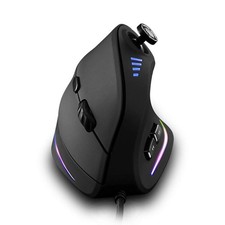 Vertical Mouse, Ergonomic USB Wired Vertical Mouse with 5 D Rocker 10000 D...