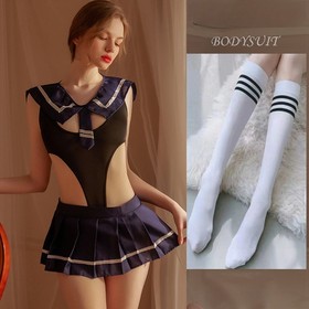 Sexy Women Lingerie Schoolgirl College Cosplay Outfit Nightdress Cosplay Bodycon