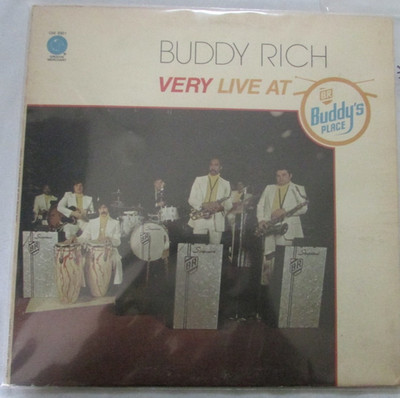 BUDDY RICH VERY LIVE AT BUDDY'S PLACE EX/NM VINYL LP L89