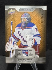 Igor Shesterkin 2023-24 Upper Deck Engrained (#13) Oak #/349 New York Rangers
