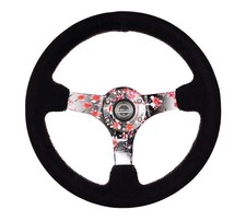 Nrg Reinforced Steering Wheel 350mm 3in Deep Pink Fits Sakura Floral Solid Nrg Reinforced Steering Wheel 350mm 3in Deep Pink Fits Sakura Floral Solid