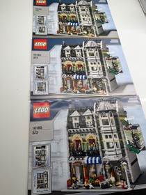 NEW LEGO Green Grocer 10185 Modular Buildings Instruction Manuals Full Set of 3