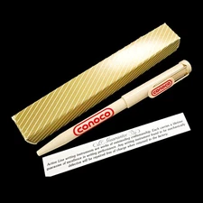Vintage Conoco Promo Ballpoint Pen w/Box Insert NOS Display Oil Gas NON Working