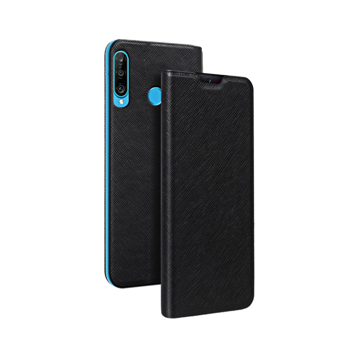 Housse protection Huawei P30 Lite BigBen : étui folio clapet magnétique et anti-rayure universel
