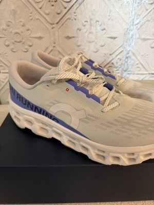 On Men s Cloudmonster 3 Running Shoes Iceberg/Ivory Size 14