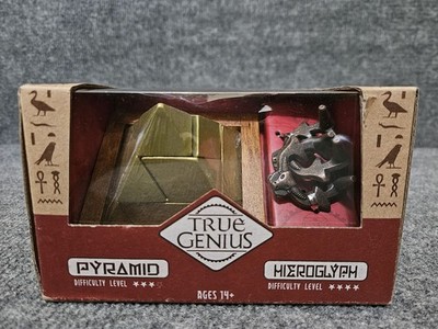 True Genius Brain Teaser Puzzles PYRAMID & HIEROGLYPH