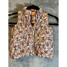 Baby Gap Floral Puffer Vest 2 Years Toddler Girl Sleeveless Jacket