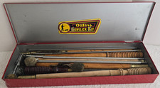 VINTAGE OUTERS GUN GUNSLICK RIFLE KIT RED METAL BOX STEEL WOOD RODS