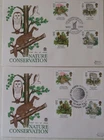 2 x 1986 STUART FDCs - NATURE CONSERVATION - FRIENDS OF EARTH + NORFOLK BROADS