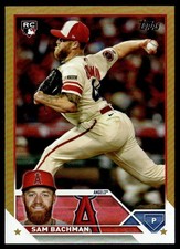 2023 Topps Update Gold Foil Sam Bachman Los Angeles Angels #US238