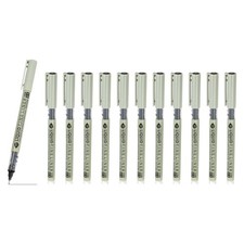 Fineliner Pens, 12 Pcs Black 01 0.25mm Fineliner Marker Waterproof Ink Pen