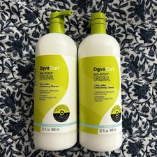 Set Of 2 32 Oz DevaCurl No-Poo Original Zero Lather Conditioning Cleanser New