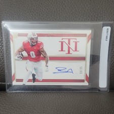Panini 2024 National Treasures Braelon Allen Auto /25 Team Logo Wisconsin