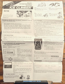 &iexcl;Estado de coleccionista! Ice Climber Small Box Nintendo NES Juego Sistema de Entretenimiento