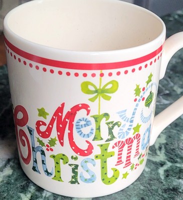 Whittards Of Chelsey Keramik Weihnachtstasse Top Zustand Geschenk für Lehrer