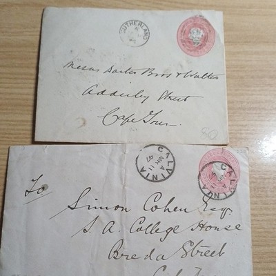 Cape of Good Hope 18 Umschläge/Briefe gereist handstempel 1903