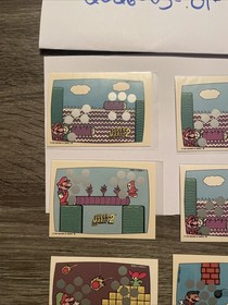 1989 Topps X 6 Super Mario Bros 2 Card NES Vintage Nintendo Rare