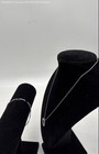 925 Sterling Silver Necklace w/Glass Pendant & Bracelet w/Cubic Zirconia 7.83g — photo 2