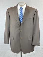 Canali Italy Men's Brown 100 Wool Three Button Blazer 44R 2,895