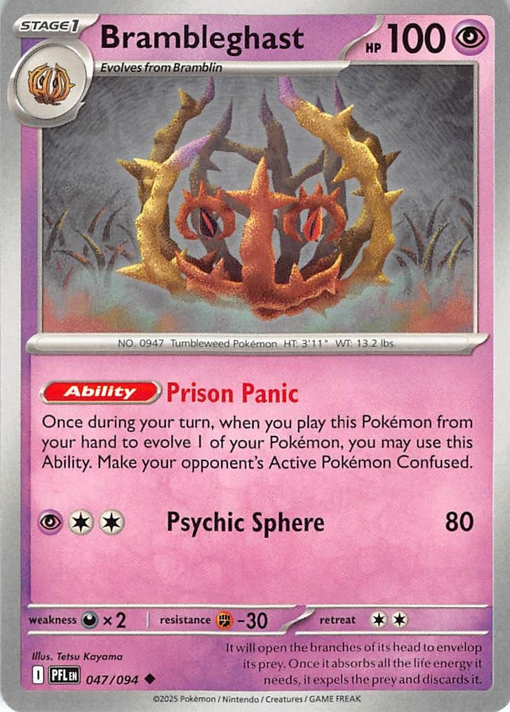 Brambleghast 047/094 Me02: Phantasmal Flames Regular