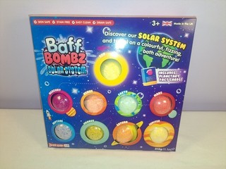 MIB Baff Bombz Sistema Solare Planet Bath Bombs Fact Cards Set Regalo Zimpli Bambini