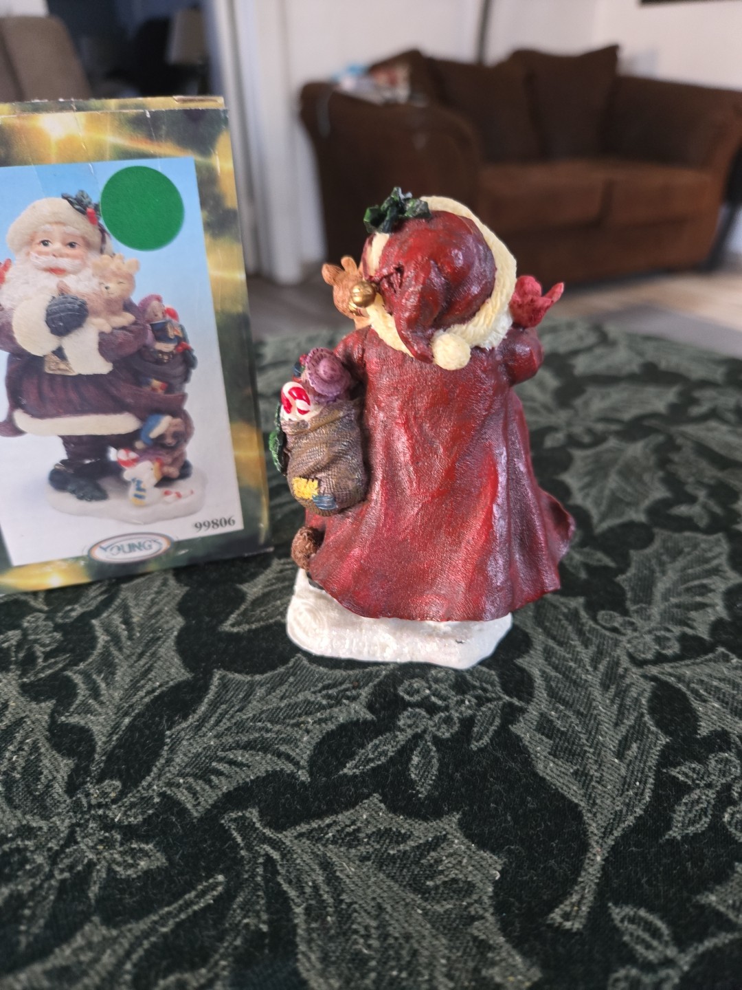 Young’s Inc “The Christmas Collection” Santa with List Figurine w/Box