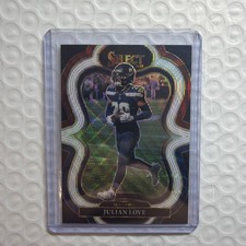 Julian love trie color select serial /199 football cards 