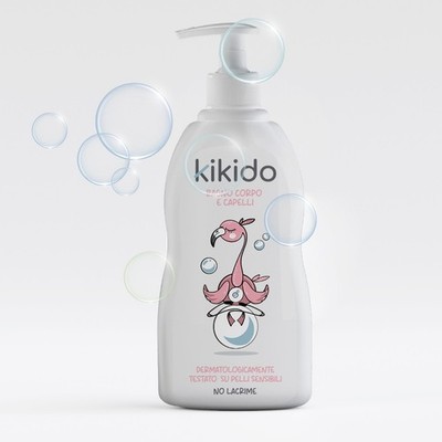 Kikido Waschlotion für Babys 500 ml - 2in1 Duschgel & Baby Shampoo   Tränenfrei