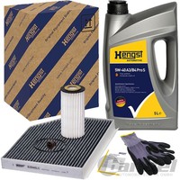 Hengst Filter Teilesatz Inspektion Passend FüR Audi A4 B8 A5 8T Q5 8R Macan 95B