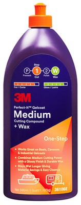 PERFECT-IT 3M  Perfect-It  Pulimento gelcoat corte medio + cera, 946 ml, 36106E