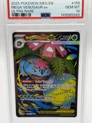Mega Venusaur ex SIR 2025 Pokemon Mega Evolution PSA 10 Gem Mint 💎