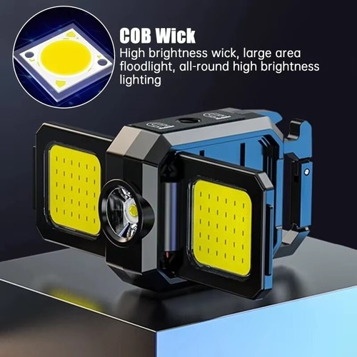 Mini COB LED Llavero Linterna Luz Recargable para Pesca al Aire Libre Senderismo - Imagen 12 de 15